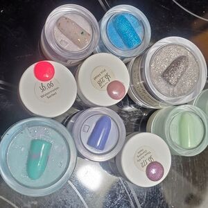 Assorted Nail Dipping Powders Set with Glitter and Pastels